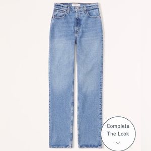 Abercrombie Ultra High Rise 90s Slim Straight Jean